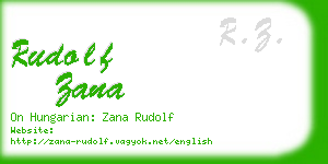 rudolf zana business card